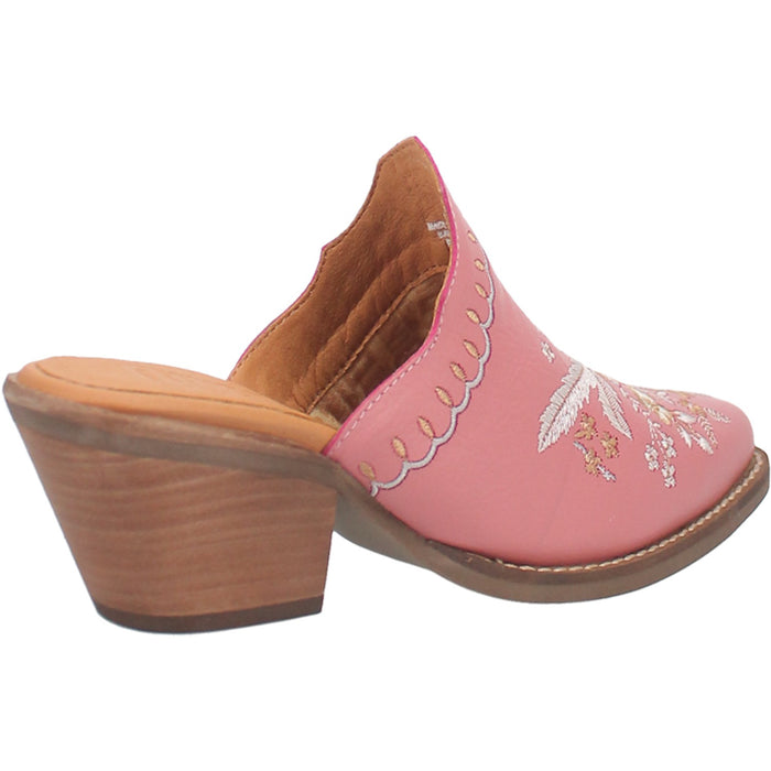 Dingo Womens Wildflower Mule Mule Shoes Leather Pink