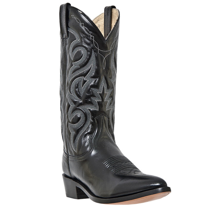 Dan Post Mens Milwaukee Cowboy Boots Leather Black