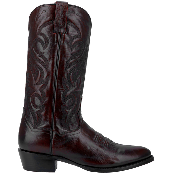 Dan Post Mens Milwaukee Cowboy Boots Leather Black Cherry