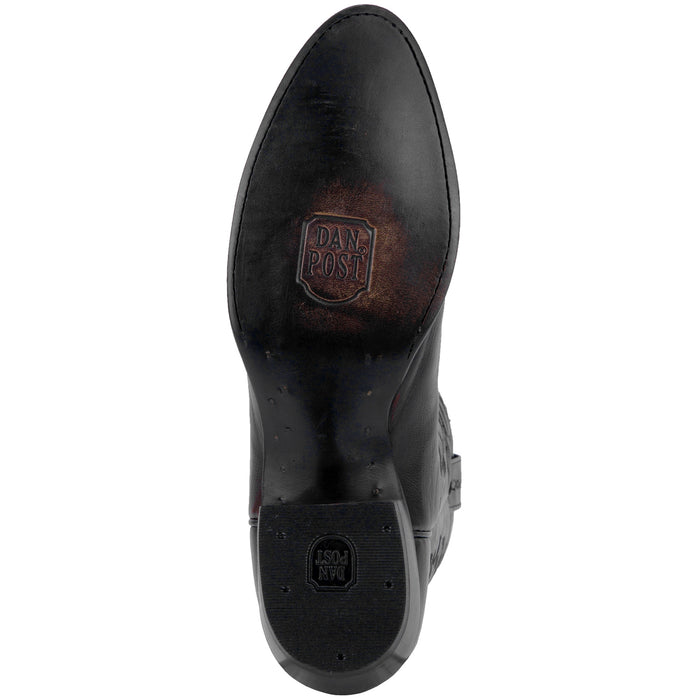 Dan Post Mens Milwaukee Cowboy Boots Leather Black Cherry