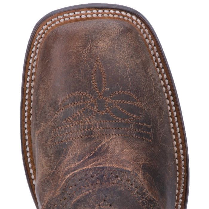 Dan Post Mens Franklin Cowboy Boots Leather Sand/Dark Chocolate