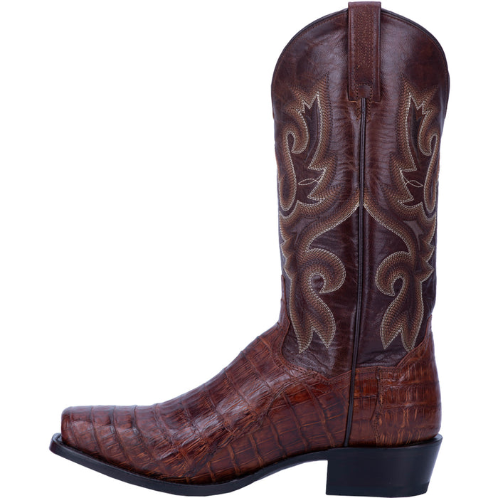 Dan Post Mens Brass Cowboy Boots Caiman Square Toe