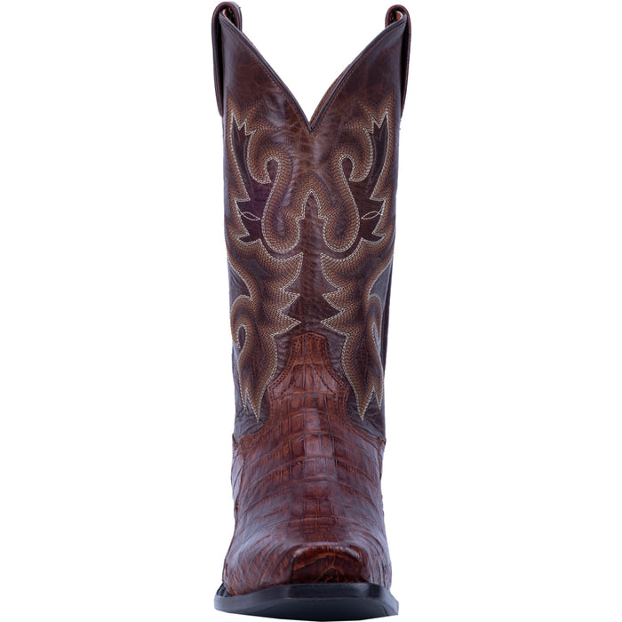 Dan Post Mens Brass Cowboy Boots Caiman Square Toe