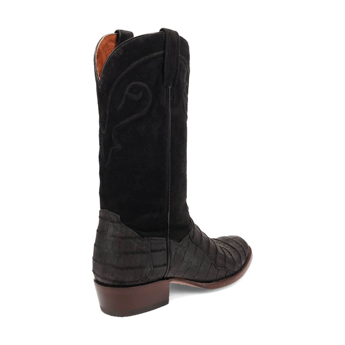 Dan Post Mens Alvis Black Caiman Cowboy Boots