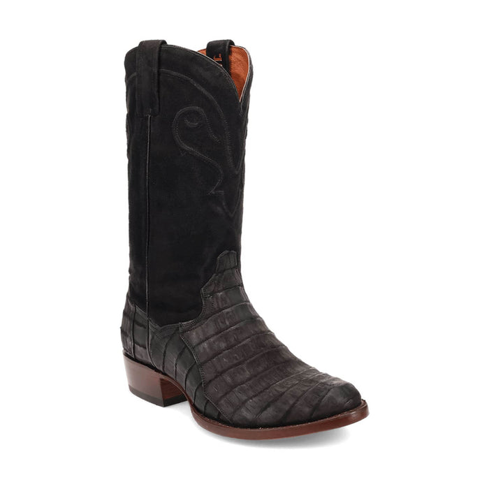 Dan Post Mens Alvis Black Caiman Cowboy Boots