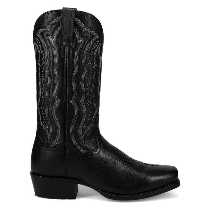 Dan Post Mens Wade Black Leather Cowboy Boots