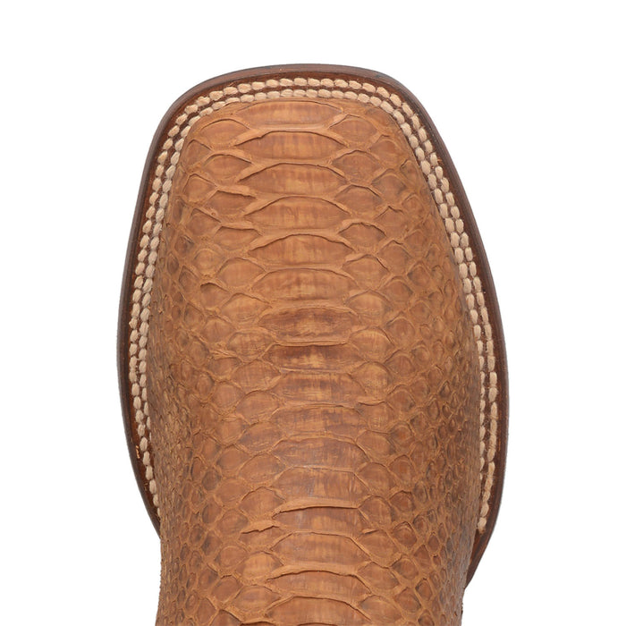 Dan Post Mens Tan Dry Gulch 11in Cowboy Boots Snake