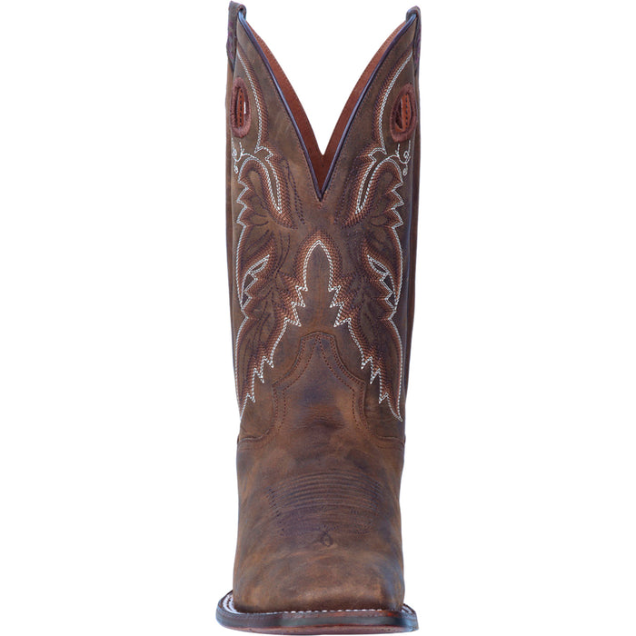 Dan Post Mens Tan Abram 12in Cowboy Boots Leather