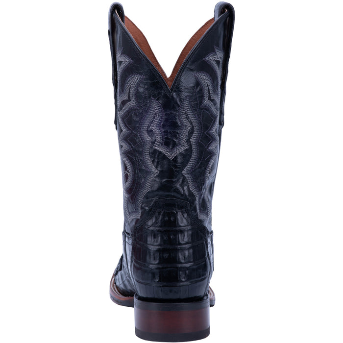 Dan Post Mens Black Kingsly 11in Cowboy Boots Caiman