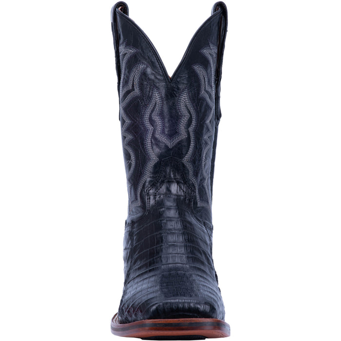 Dan Post Mens Black Kingsly 11in Cowboy Boots Caiman