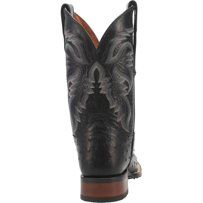 Dan Post Mens Alamosa Cowboy Boots Ostrich Black