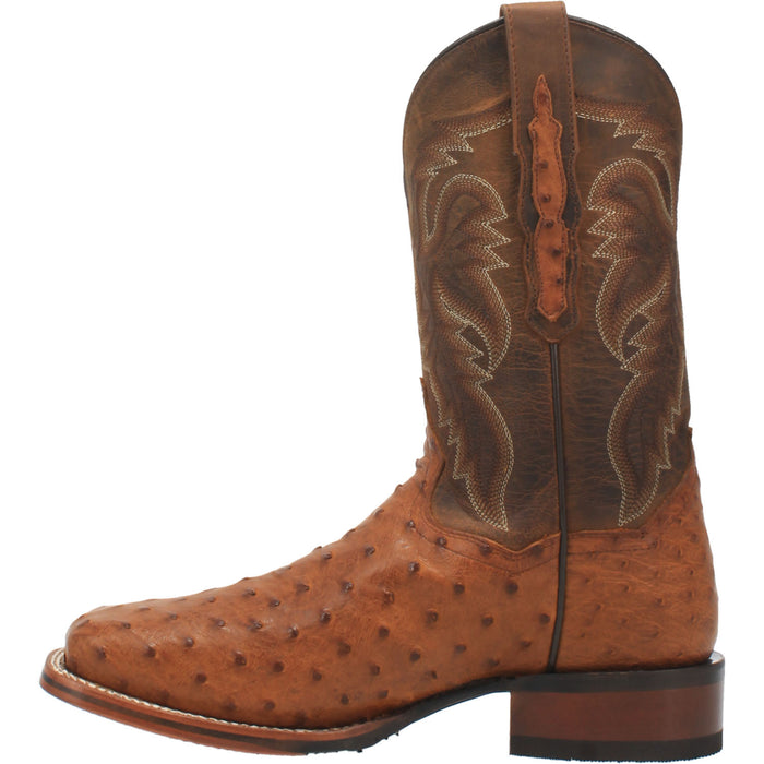 Dan Post Mens Alamosa Cowboy Boots Ostrich Bay Apache