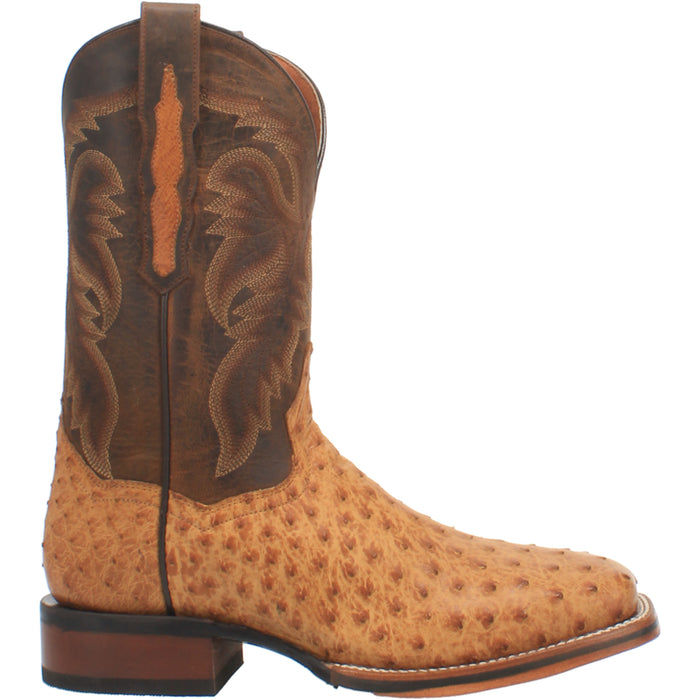 Dan Post Mens Kershaw Cowboy Boots Ostrich Saddle