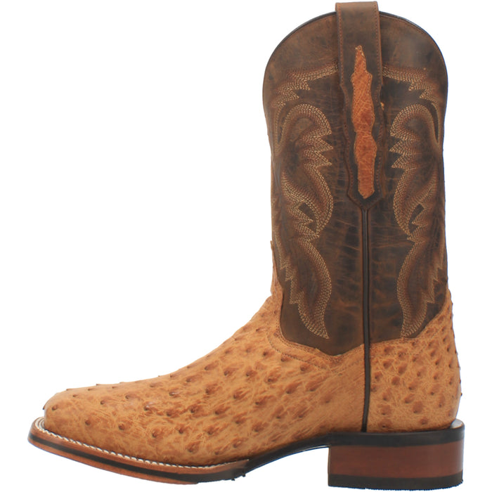 Dan Post Mens Kershaw Cowboy Boots Ostrich Saddle