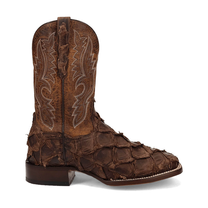 Dan Post Mens Raymond Brown Pirarucu Cowboy Boots