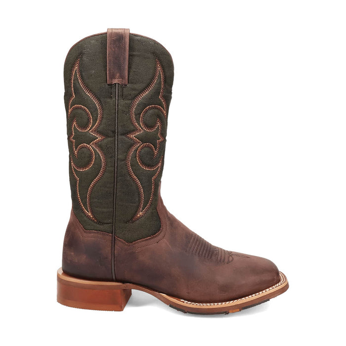 Dan Post Mens Jenks Brown/Green Leather Cowboy Boots