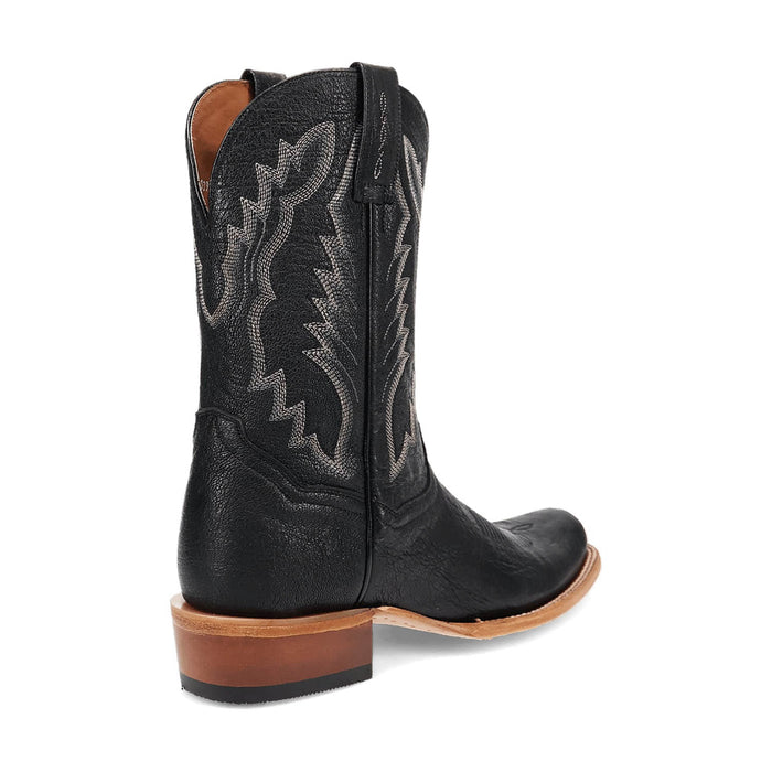 Dan Post Mens Boerne Black Leather Cowboy Boots