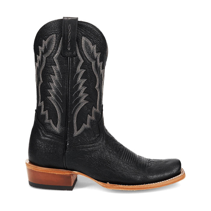 Dan Post Mens Boerne Black Leather Cowboy Boots