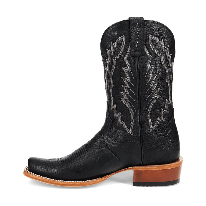 Dan Post Mens Boerne Black Leather Cowboy Boots