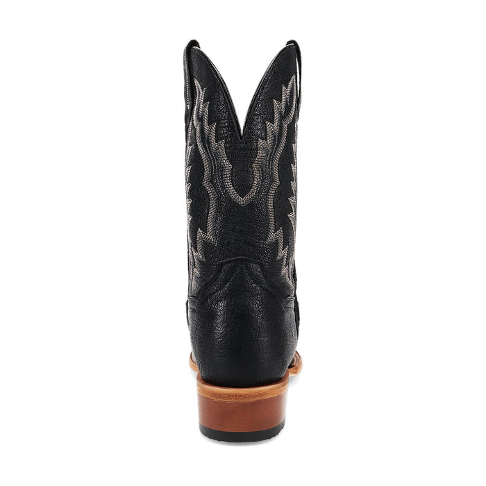 Dan Post Mens Boerne Black Leather Cowboy Boots