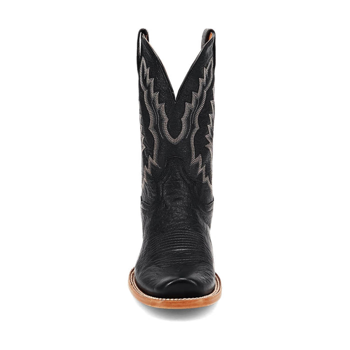 Dan Post Mens Boerne Black Leather Cowboy Boots