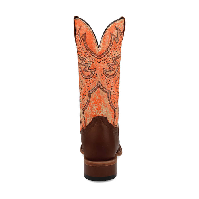 Dan Post Mens Marchi Rust/Orange Leather Cowboy Boots