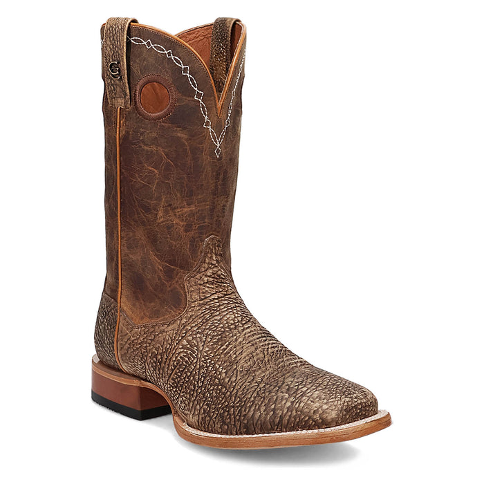 Dan Post Mens Murray Brown Bison Leather Cowboy Boots