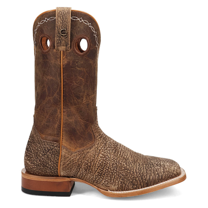 Dan Post Mens Murray Brown Bison Leather Cowboy Boots