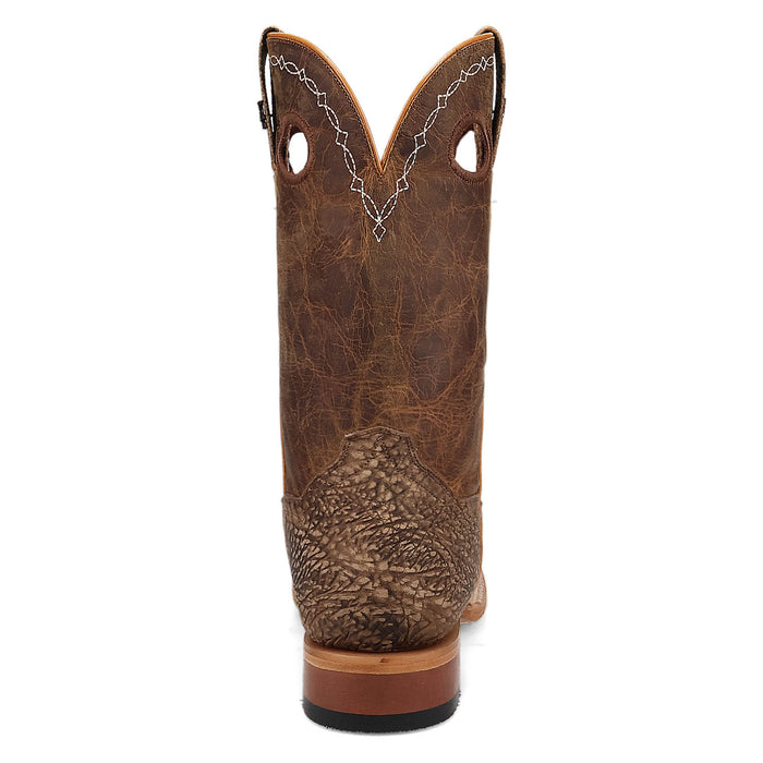 Dan Post Mens Murray Brown Bison Leather Cowboy Boots