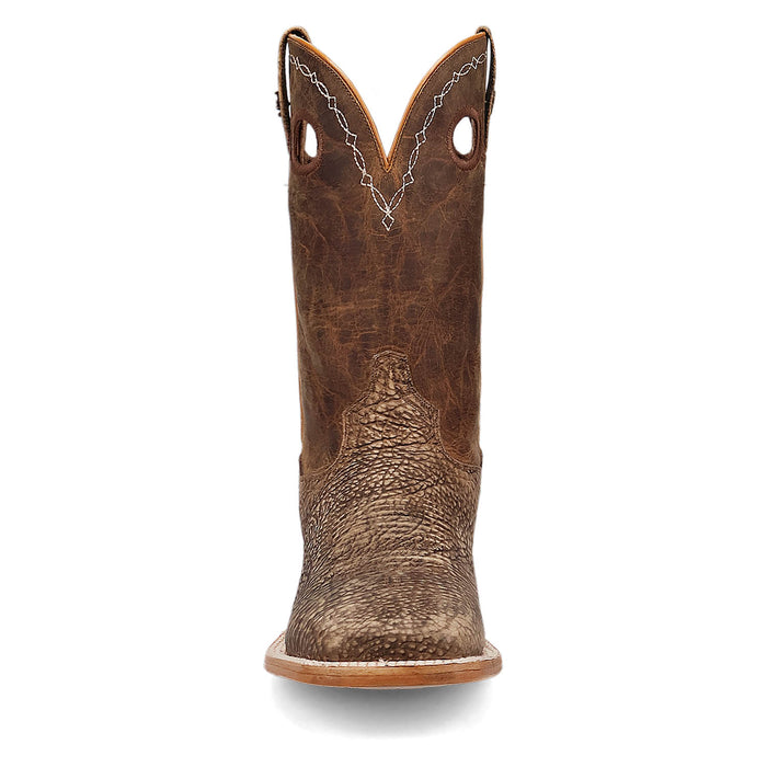 Dan Post Mens Murray Brown Bison Leather Cowboy Boots