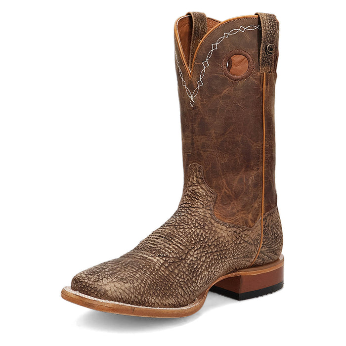 Dan Post Mens Murray Brown Bison Leather Cowboy Boots