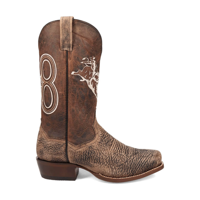 Dan Post Mens The Dirt Show Brown Bison Leather Cowboy Boots