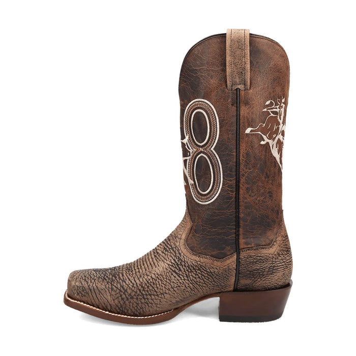 Dan Post Mens The Dirt Show Brown Bison Leather Cowboy Boots