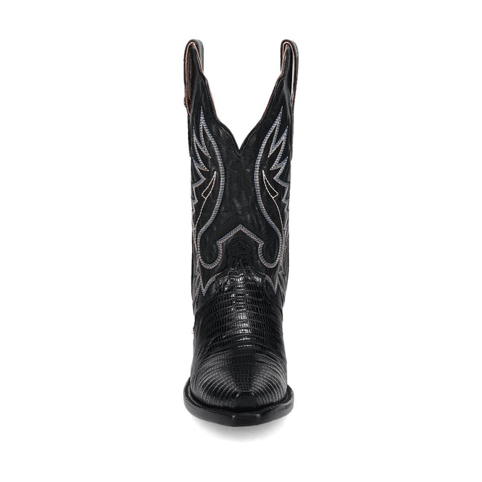 Dan Post Womens Celine Black Lizard Cowboy Boots