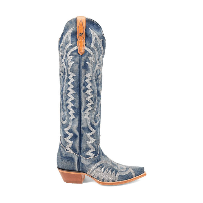 Dan Post Womens Darlin Denim Fabric Cowboy Boots