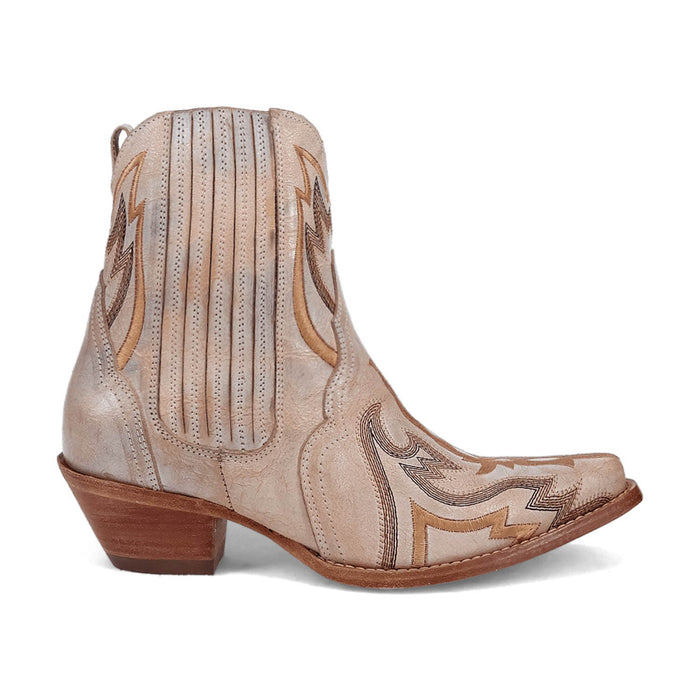 Dan Post Womens Bristolie Bone Leather Ankle Boots