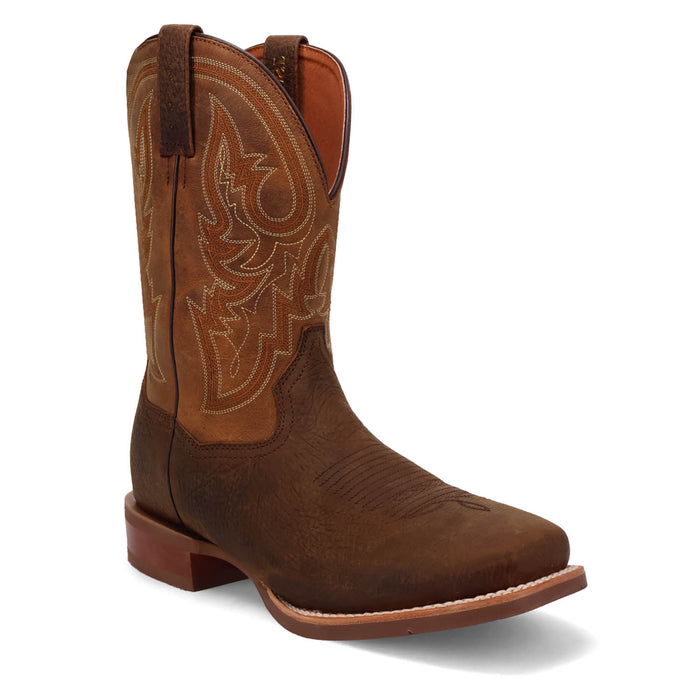 Dan Post Mens Brigston Chocolate/Tan Leather Cowboy Boots