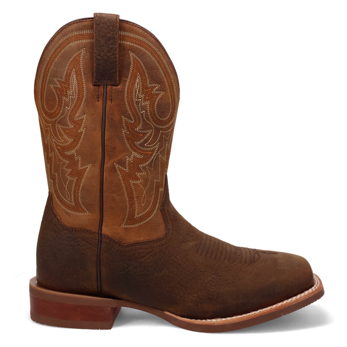 Dan Post Mens Brigston Chocolate/Tan Leather Cowboy Boots