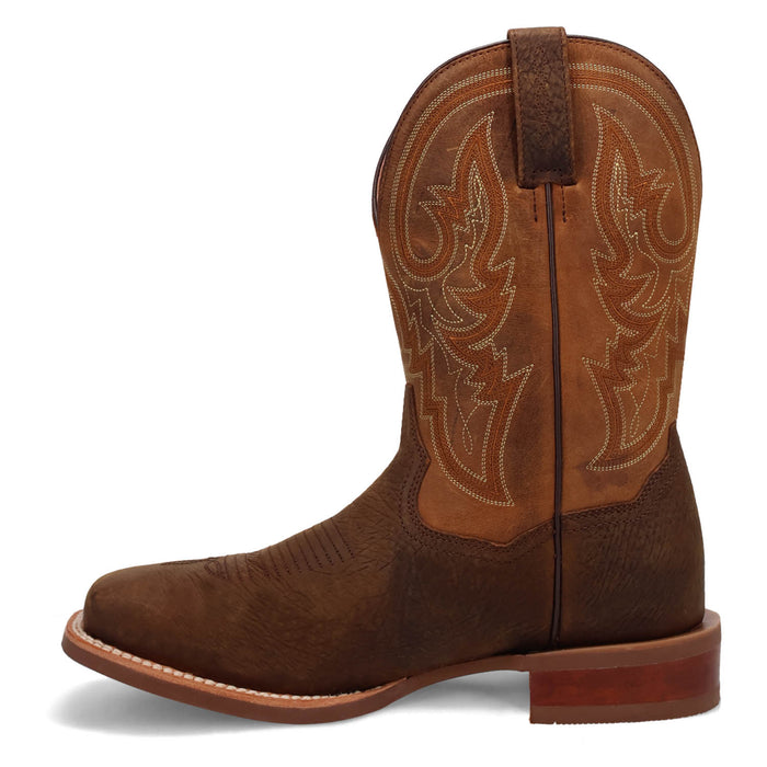 Dan Post Mens Brigston Chocolate/Tan Leather Cowboy Boots