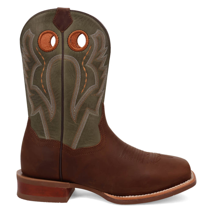 Dan Post Mens Leighton Brown/Sage Leather Cowboy Boots