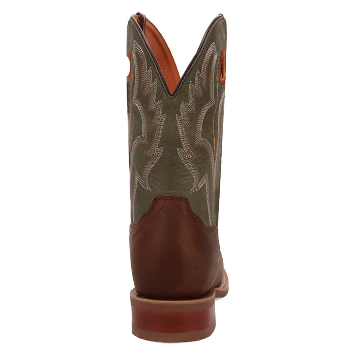 Dan Post Mens Leighton Brown/Sage Leather Cowboy Boots