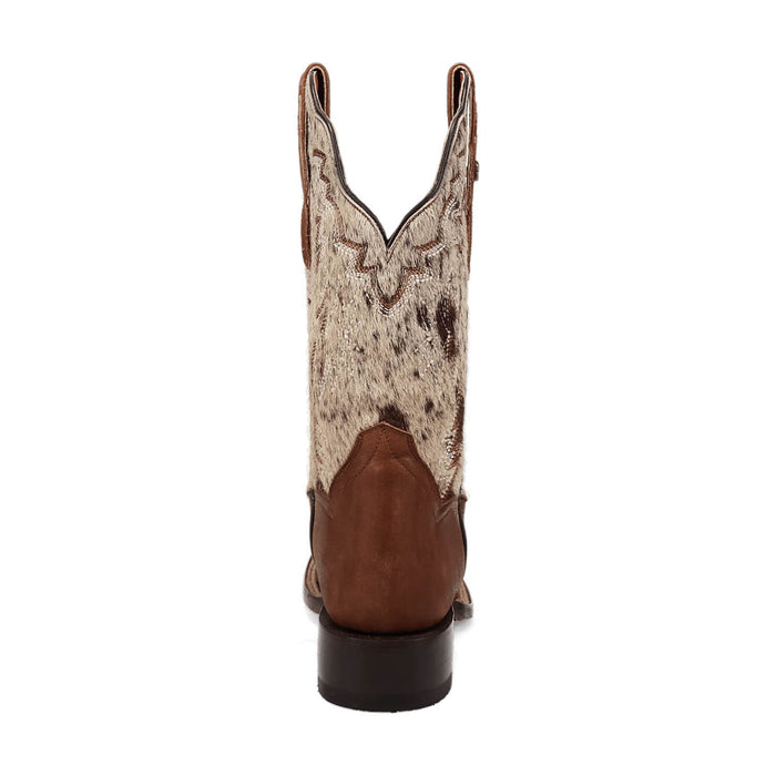 Dan Post Womens Clarabelle Brown/White Hair-On Cowhide Cowboy Boots