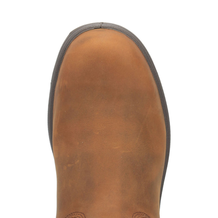 Dan Post Mens Tan Work Boots Leather Round Toe