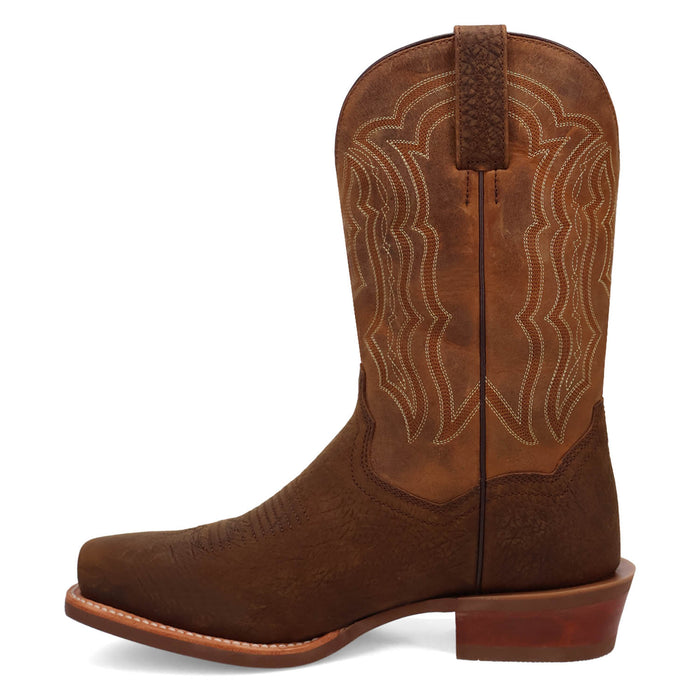 Dan Post Mens Creed Chocolate/Tan Leather Cowboy Boots