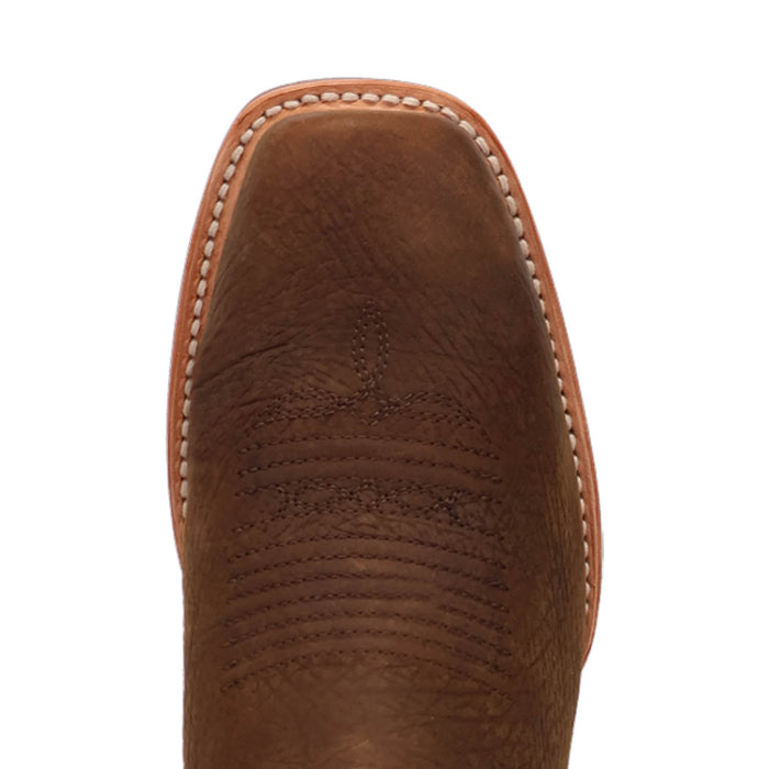 Dan Post Mens Creed Chocolate/Tan Leather Cowboy Boots