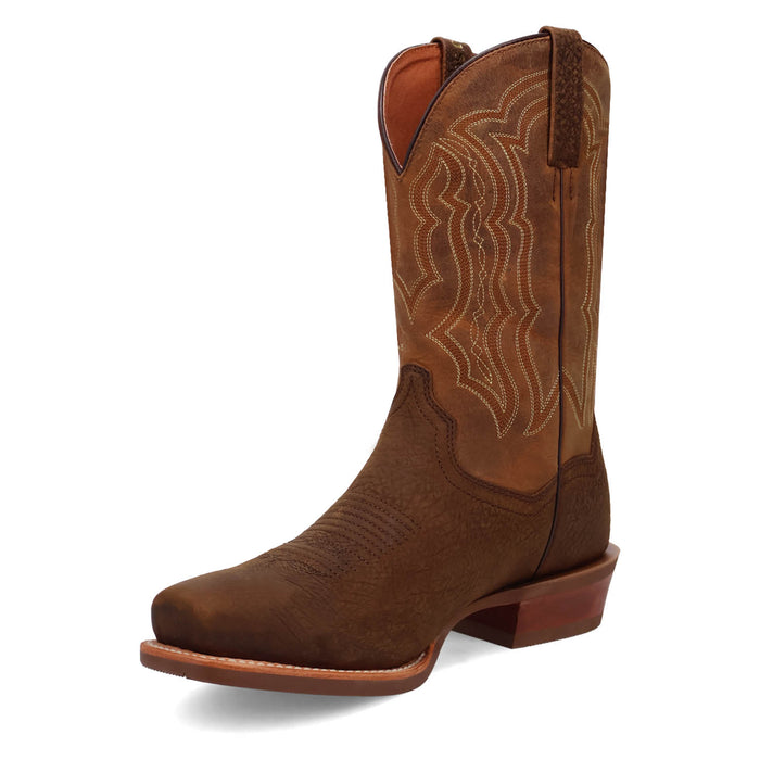 Dan Post Mens Creed Chocolate/Tan Leather Cowboy Boots