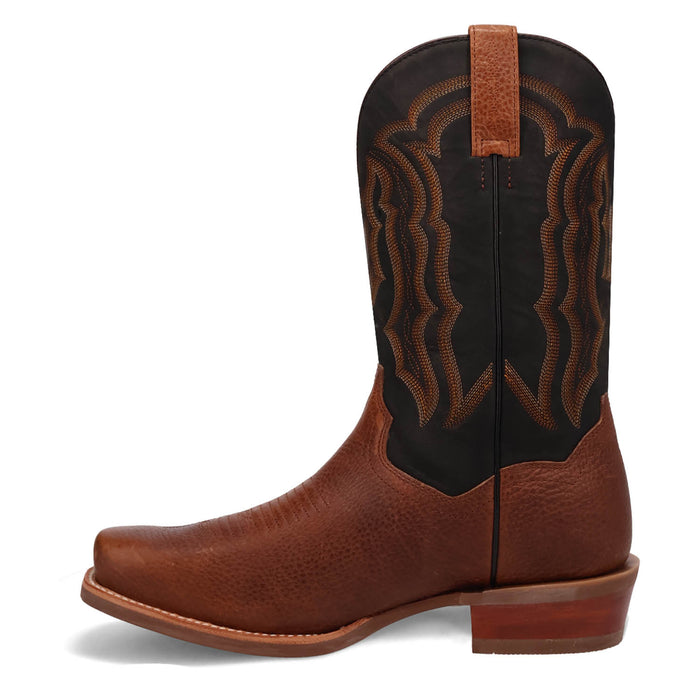 Dan Post Mens Creed Saddle/Black Leather Cowboy Boots