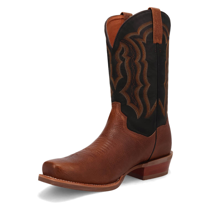 Dan Post Mens Creed Saddle/Black Leather Cowboy Boots