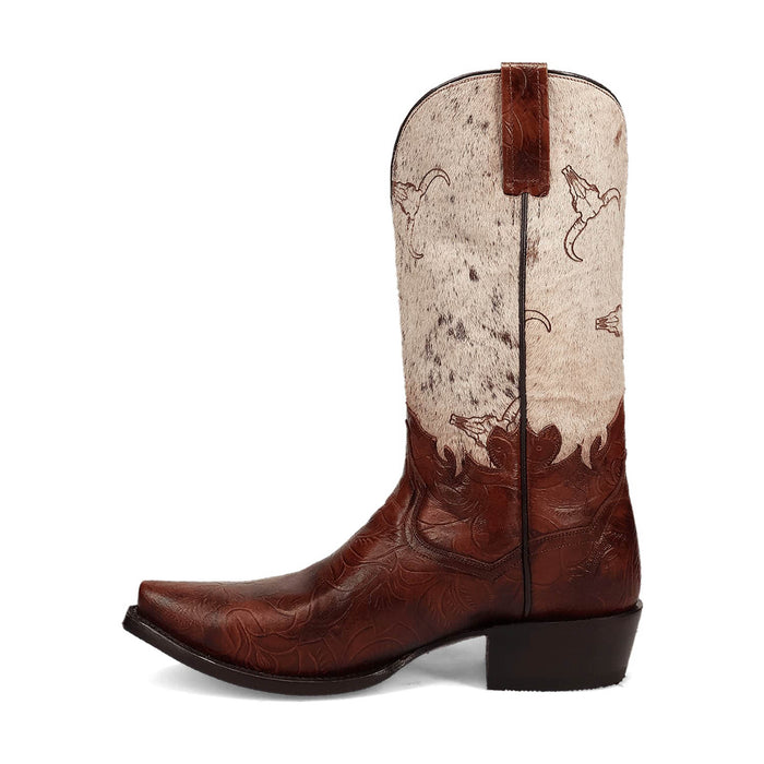 Dan Post Mens Rodeo Brown/Multi Hair-On Leather Cowboy Boots