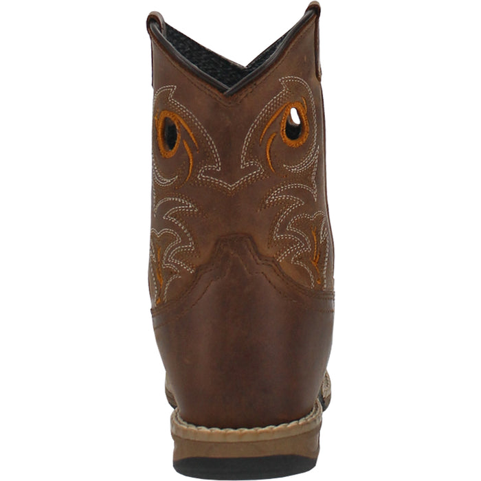 Dan Post Kids Boys Storms Eye Jr Cowboy Boots Leather Brown